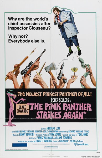 Постер «Розовая пантера наносит ответный удар» (1976)