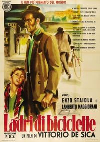 Постер «Похитители велосипедов» (1948)